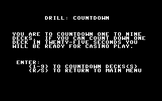 Ken Uston's Professional Blackjack screenshot 4 for Commodore 64
